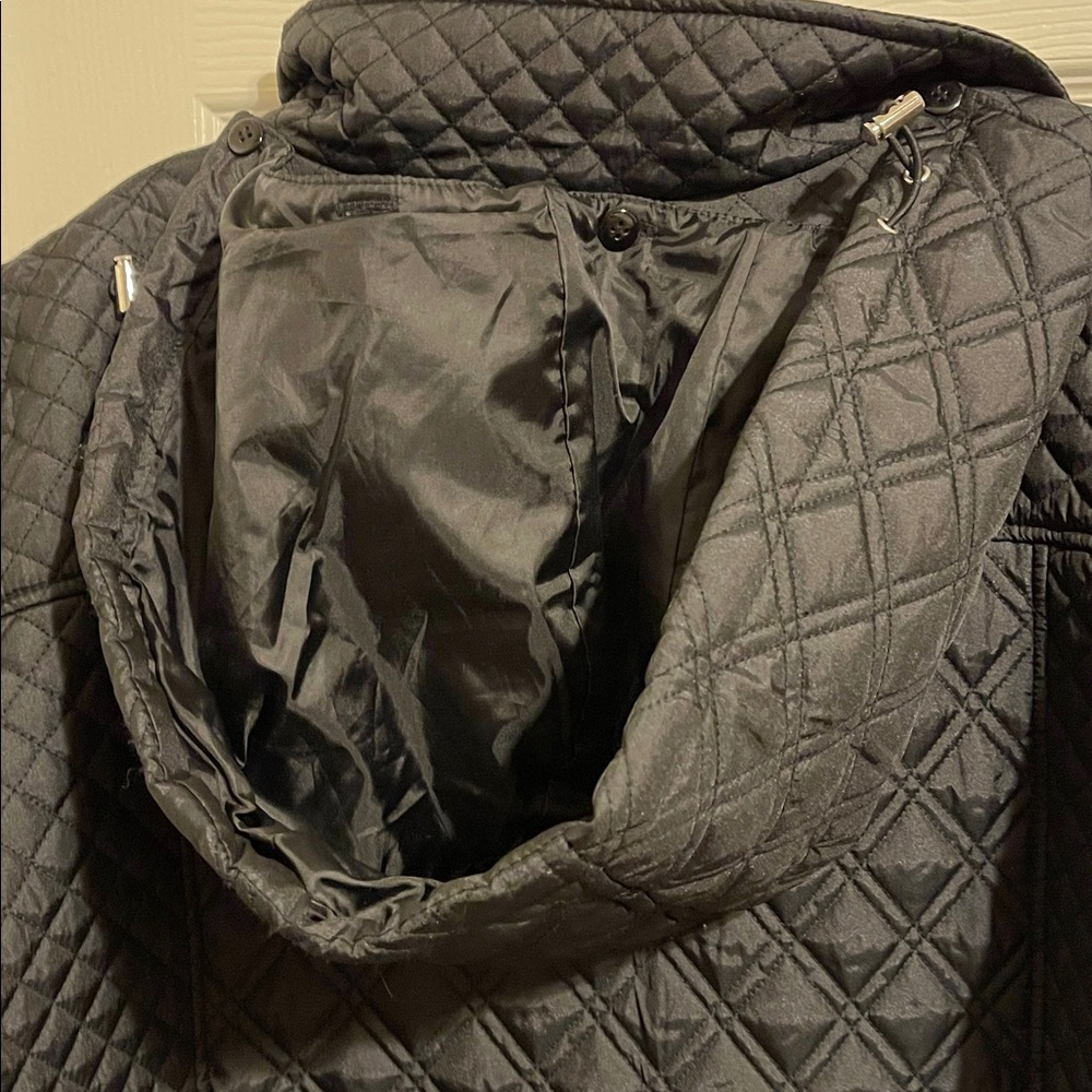 Catherine’s Black Quilted hooded Jacket size XXXL - Picture 6 of 9